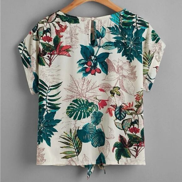 Tie front top - Picture 2 of 5